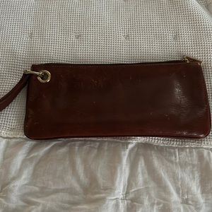 Hobo brown wristlet